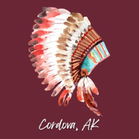 Native Indian Tribal Headdress Art T  Shirt Cordova Alaska Watercolor Nike Dri-fit Cap | Artistshot