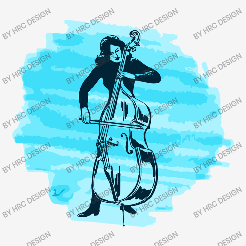 Cellist Woman Drawstring Bags | Artistshot