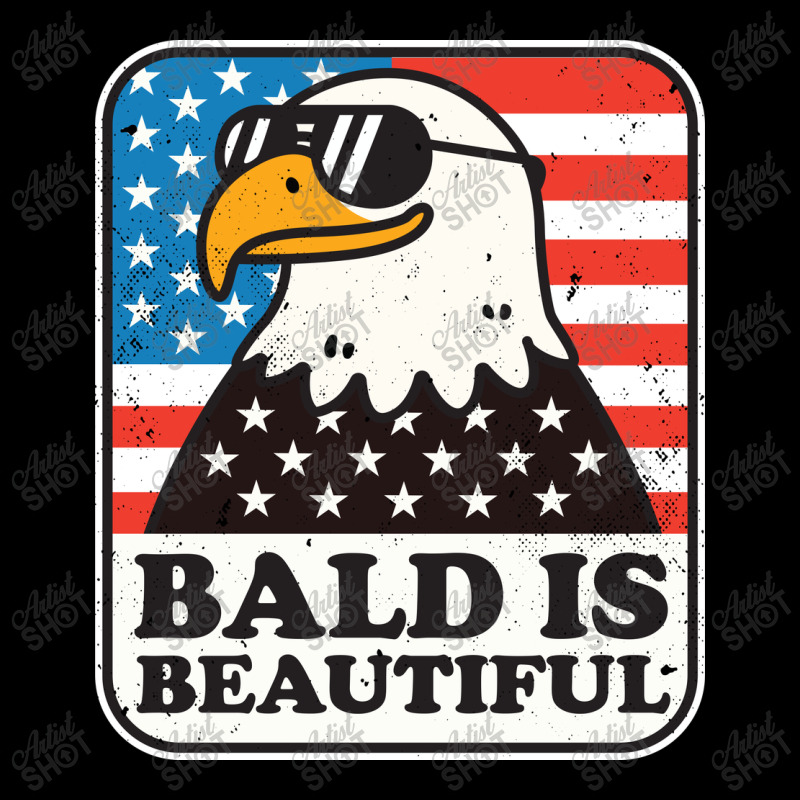 Bald Is Beautiful Patriotic Adjustable Cap | Artistshot