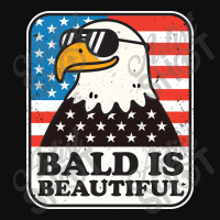 Bald Is Beautiful Patriotic Foam Snapback Hat | Artistshot