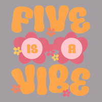 Kids Five Is A Vibe Groovy 5th Birthday Theme Fifth Bday Flower Seamless Cap | Artistshot