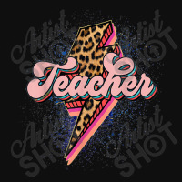 Teacher Leopard Lightning Thunder Western Back To School Foam Snapback Hat | Artistshot