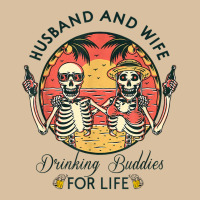 Husband And Wife Drinking Buddies For Life Matching Couple T Shirt Foam Snapback Hat | Artistshot