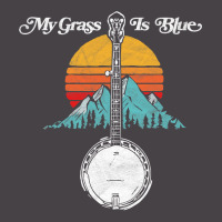 My Grass Is Blue Retro Rocky Mountain Banjo Bluegrass 5 Panel Snapback Cap | Artistshot