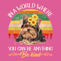 Dog Vintage Yorkshire Terrier Sunflower Be Kind Quote Shirt Dog Lovers Pa Trucker Cap | Artistshot