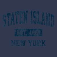 Staten Island New York Ny Vintage Sports Design Navy Print T Shirt Fashion Visor | Artistshot