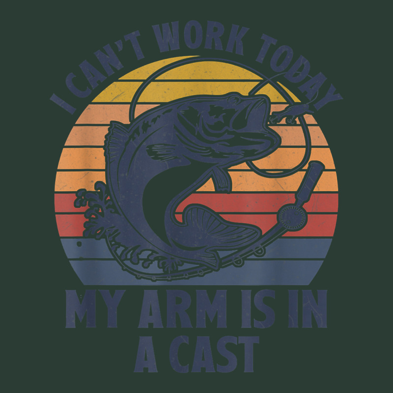 Vintage My Arm Is In A Cast Funny Bass Fishing Rod T Shirt Fashion Visor | Artistshot