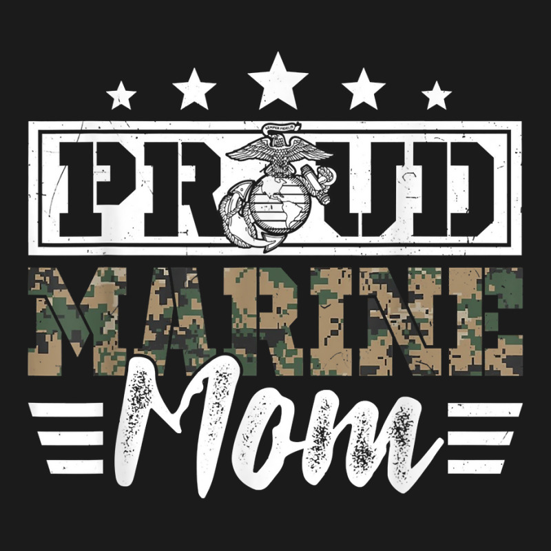 Proud Marine Military Veteran Mom Mama Mommy Mother's Day T Shirt Nike Dri-FIT Cap by rillanerby | Artistshot