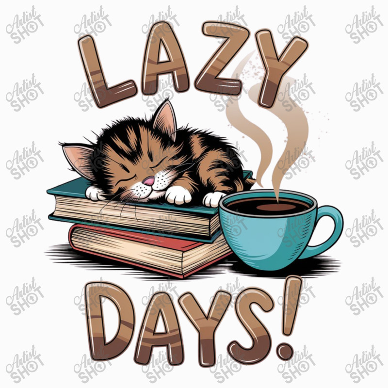 Cat Napping On A Pile Of Books Coffee Mug | Artistshot