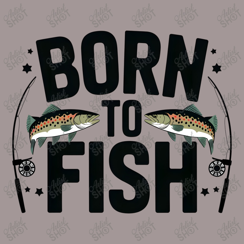 Quotes Born To Fish Vintage Short | Artistshot