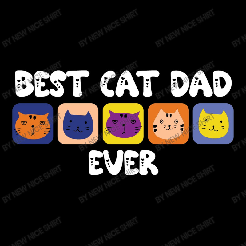 Best Cat Dad Ever Cute Portrait Canvas Print | Artistshot