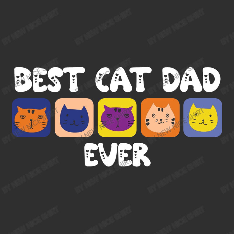 Best Cat Dad Ever Cute Round Leatherette Patch | Artistshot