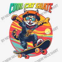 Funny Cool Cat Skateboarder Landscape Canvas Print | Artistshot