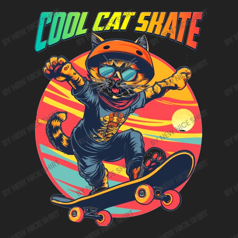 Funny Cool Cat Skateboarder Basic Backpack | Artistshot