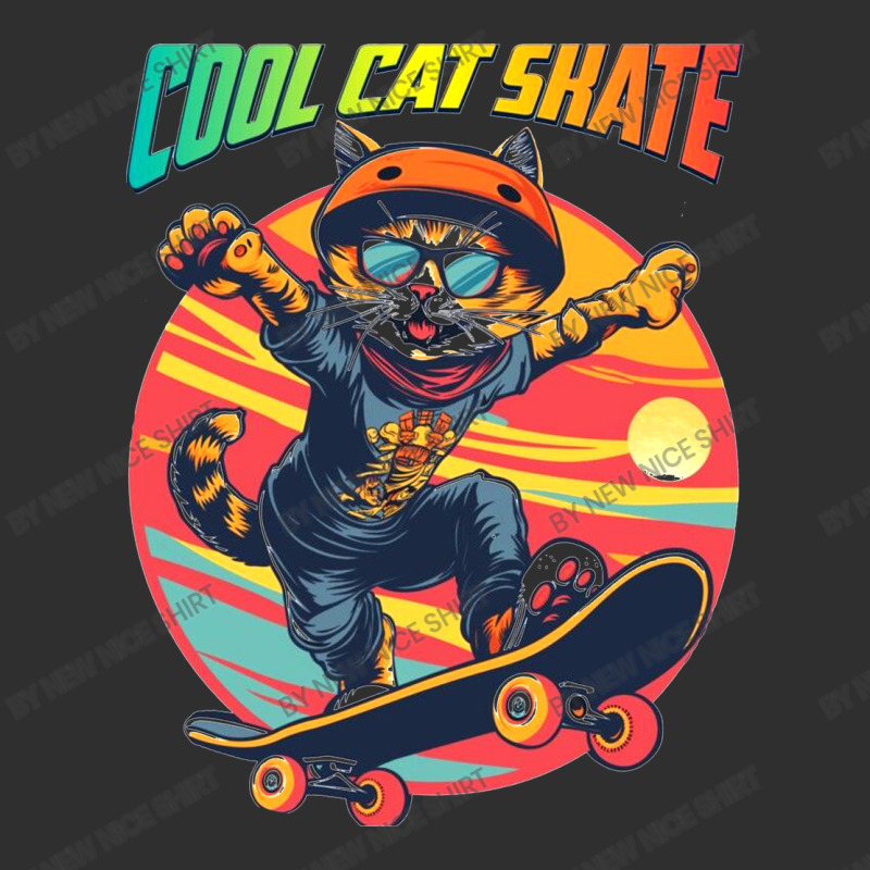 Funny Cool Cat Skateboarder Oval Leatherette Patch | Artistshot