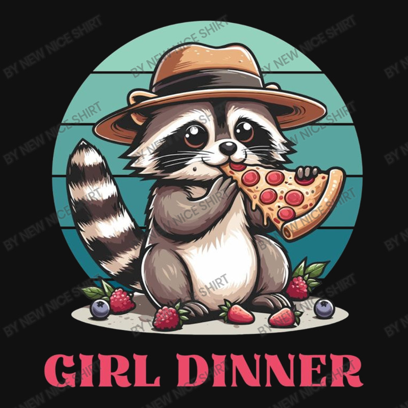 Girl Dinner - Racoon Eating Pizza Skinny Tumbler | Artistshot