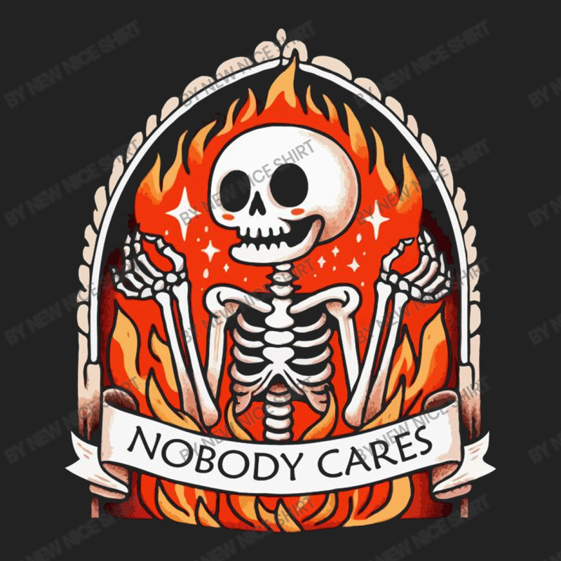 Skeleton Nobody Cares Basic Backpack | Artistshot