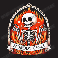 Skeleton Nobody Cares Waist Apron | Artistshot