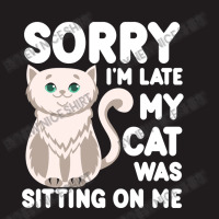 Sorry I'm Late My Cat Was Sitting On Me Waist Apron | Artistshot