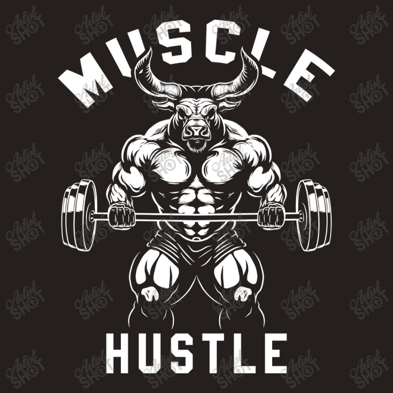 Muscle Hustle Bull Gym Tank Top | Artistshot