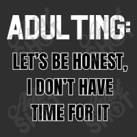 Adulting Let's Be Honest I Dont Have Time For It Round Leatherette Patch | Artistshot