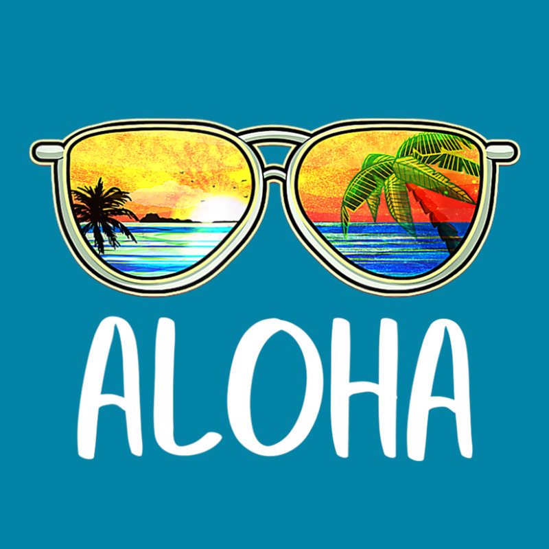 Aloha Hawaii Hawaiian Island Sunglasses Palm Trees Beach Retro Trucker Cap by cm-arts | Artistshot