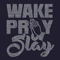 Wake Pray Slay Rhinestone Funny Christian For Birthday Girl Seamless Cap | Artistshot