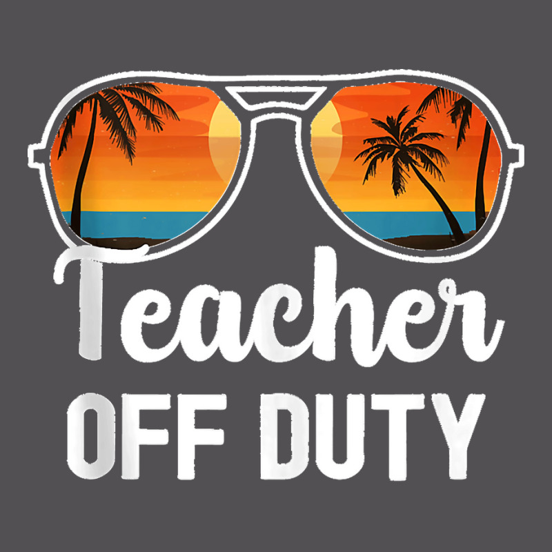 Teacher Off Duty Tropical Summer Vacation Last Day Of School Tank Top Yupoong Trucker Cap | Artistshot