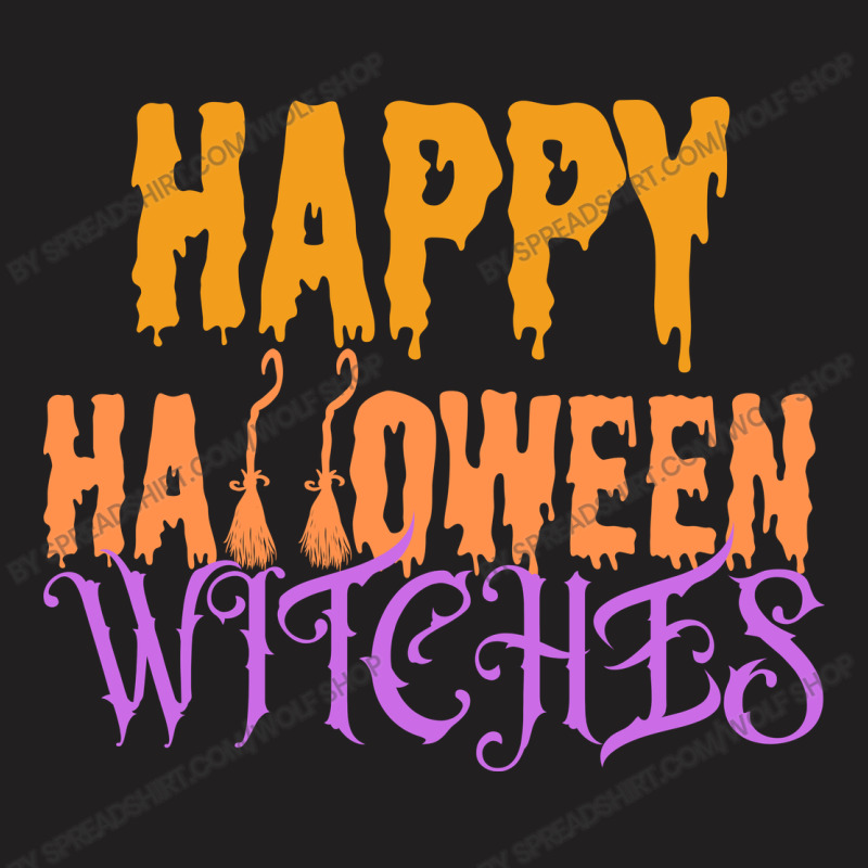 Happy Halloween Broom Witches T-shirt | Artistshot