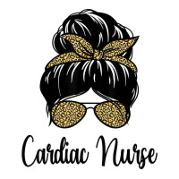 Cardiac Nurse Messy Hair Bun Leopard Cardiologist Graduation 5 Panel Snapback Cap | Artistshot