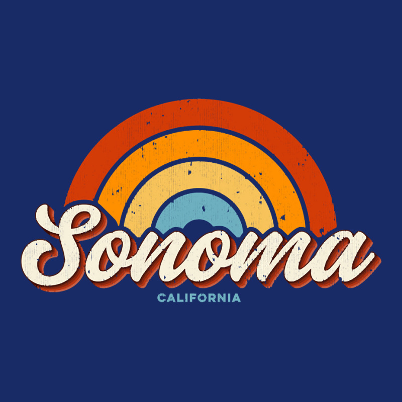 Sonoma California Ca Vintage Rainbow Retro 70s Long Sleeve T Shirt 5 panel snapback cap by cm-arts | Artistshot