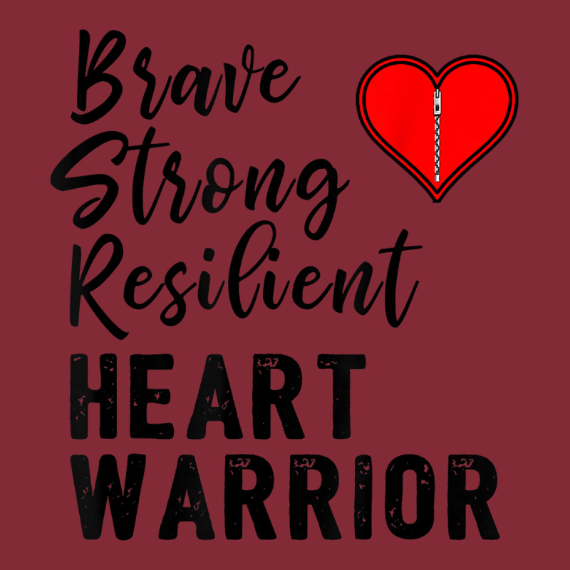 Heart Warrior Chd Awareness Brave Strong Resilient Shirt T Shirt Basic Backpack | Artistshot