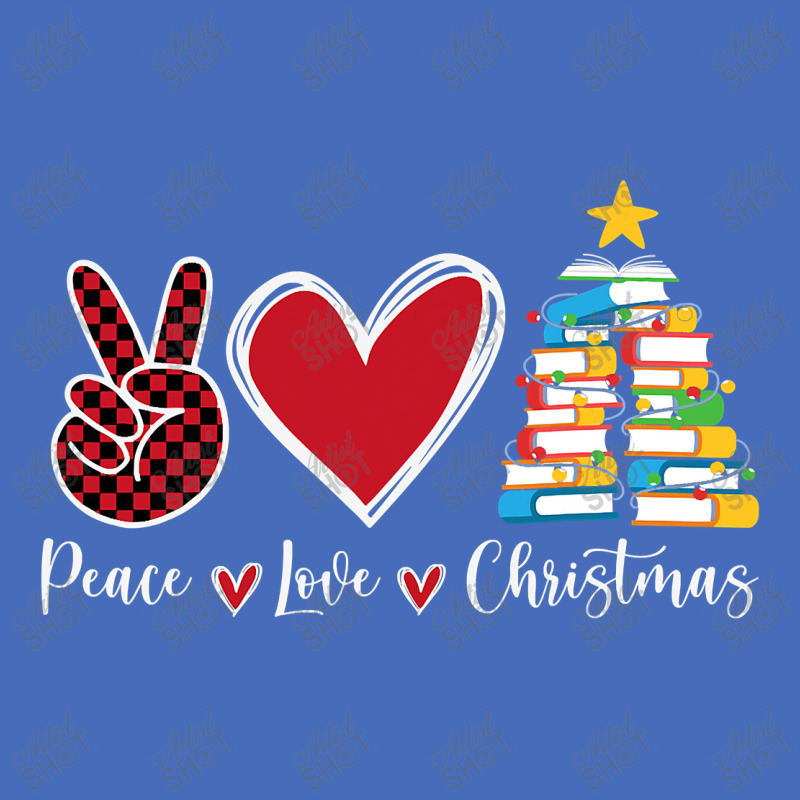 Peace Love Christmas Tshirt   Funny Christmas Tree Book Tree T Shirt Fashion Visor by Maria_Jezierski | Artistshot