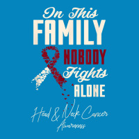 Oral Head & Neck Cancer In This Family Nobody Fights Alone T Shirt Fashion Visor | Artistshot