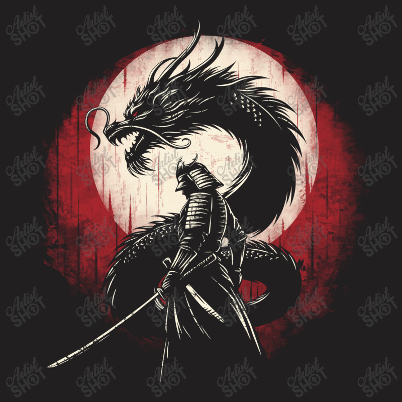 Japan Culture Dragon Samurai Art T-shirt | Artistshot