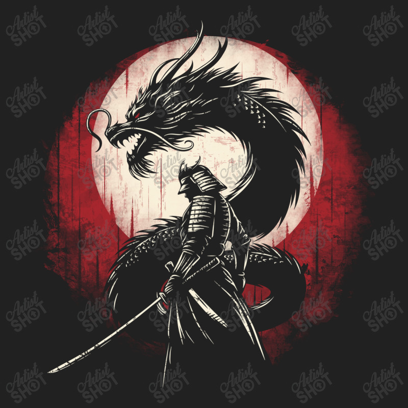 Japan Culture Dragon Samurai Art Basic T-shirt | Artistshot