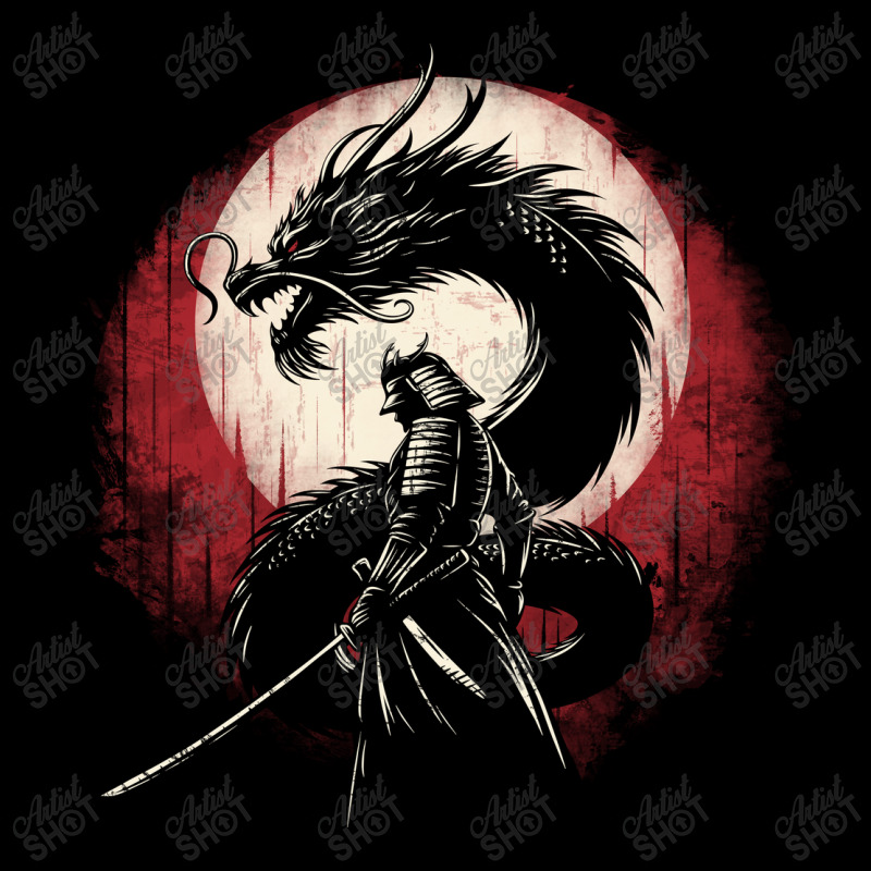 Japan Culture Dragon Samurai Art V-neck Tee | Artistshot