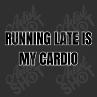 Running Late Is My Cardio Funny Sayings Oval Leatherette Patch | Artistshot