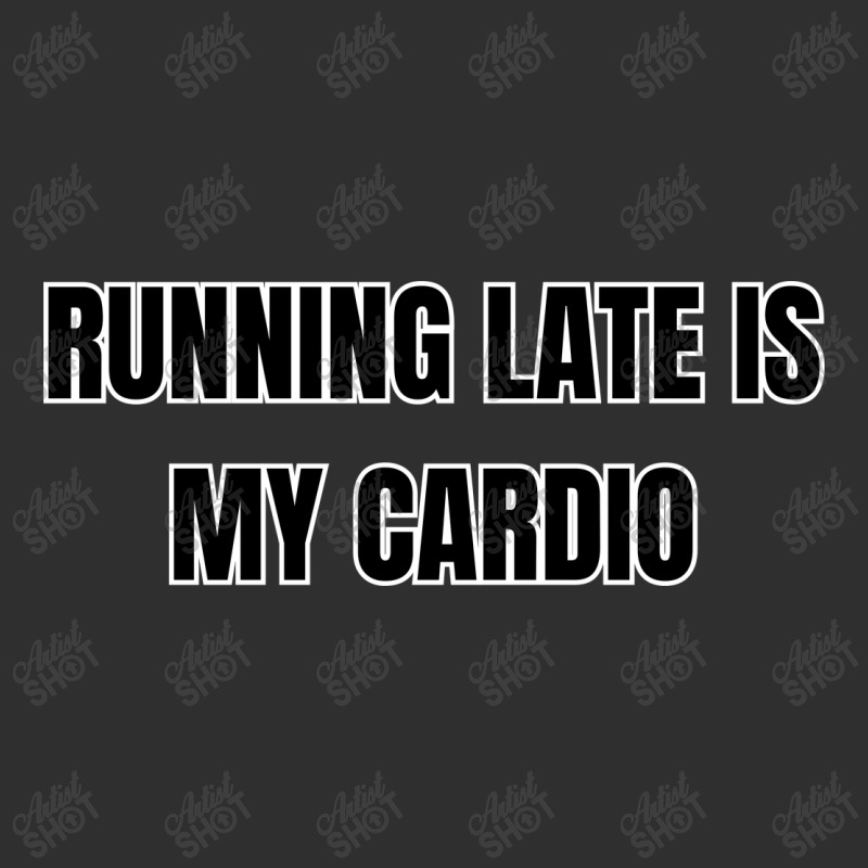 Running Late Is My Cardio Funny Sayings Oval Leatherette Patch | Artistshot