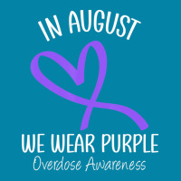 Heart Ribbon August We Wear Purple Overdose Awareness Month Retro Trucker Cap | Artistshot