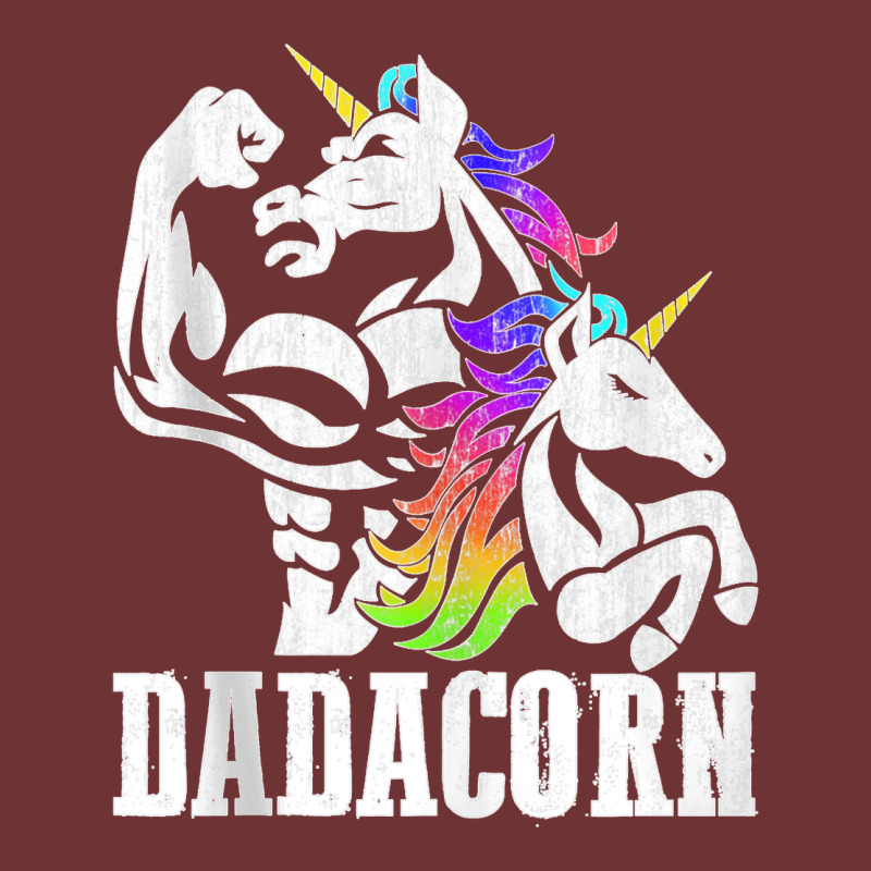 Manly Unicorn Muscle Dad And Daughter Dadacorn Fathers Day Tank Top Seamless Cap | Artistshot