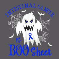 Intestinal Cancer Is Boo Sheet Blue Ribbon Halloween Seamless Cap | Artistshot