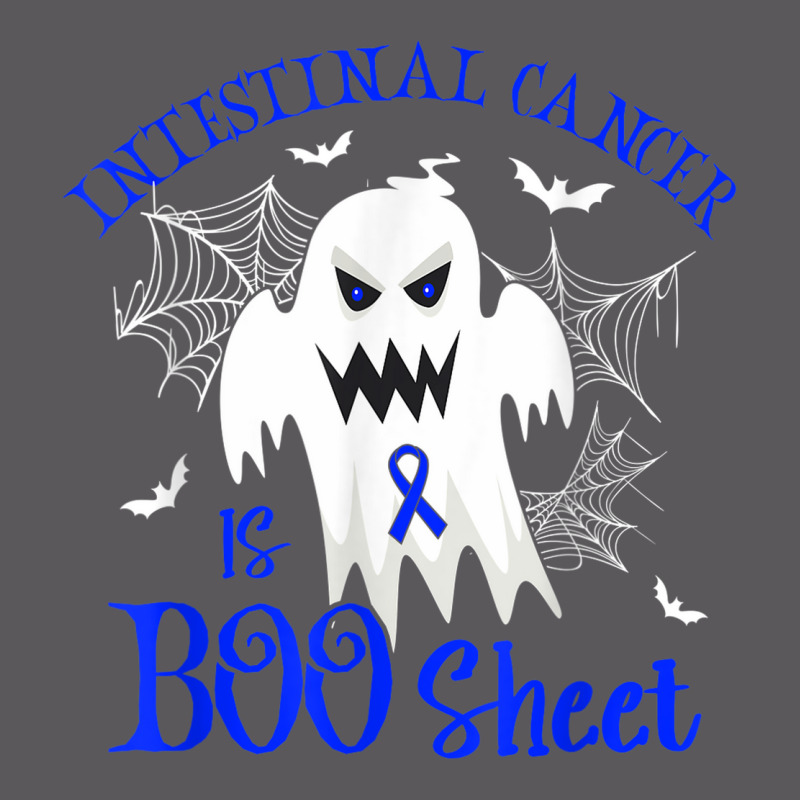 Intestinal Cancer Is Boo Sheet Blue Ribbon Halloween Seamless Cap by Bewitch | Artistshot