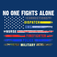 No-one Fight Alone First-responder Heroes Usa American Flag Seamless Cap | Artistshot