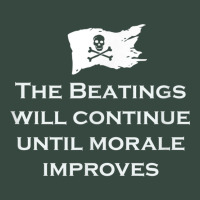 The Beatings Will Continue Morale Improves Pirate T Shirt Seamless Cap | Artistshot