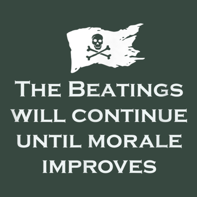 The Beatings Will Continue Morale Improves Pirate T Shirt Seamless Cap by cm-arts | Artistshot