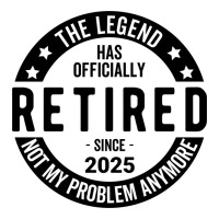 Retired 2025 Not My Problem Anymore - Retirement Traveler Paper Bag -13 X 6 X 15 3/4 | Artistshot