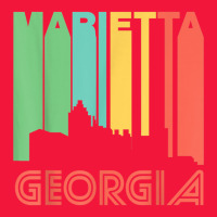 Retro 1970's Style Marietta Georgia Skyline T Shirt Seamless Cap | Artistshot