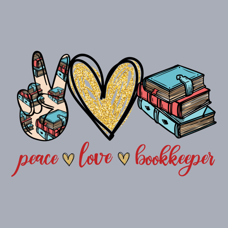 Peace Love Bookkeeper Tank Dress by vip.pro123 | Artistshot