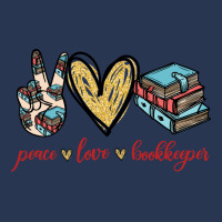 Peace Love Bookkeeper Ladies Denim Jacket | Artistshot